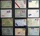 Delcampe - LOTS Sammlung Von 69 Meist Verschiedenen Belegen Posthorn (ohne Paketkarten), Dabei 70, 80 Und 90 Pf. Je Als Einzelfrank - Used Stamps