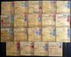 LOTS 1953/4 19 Paketkarten Mit Verschiedenen Posthornfrankaturen, U.a. Mi.Nr. 134 MeF, 137 EF, 3 Karten Mit Nr 138 Etc., - Usados