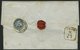 ÖSTERREICH 32/3 BRIEF, 1864, 5 Kr. Rosa Und Rückseitiges Reco-Porto 10 Kr. Blau (fehlerhaft) Auf Brief Von SUDOMERICE Na - Usados