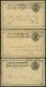 GANZSACHEN 1893-1903, 6 Verschiedene Komplette Frage- Und Antwort Ganzsachenkarten (Paid Reply Postal Cards), Gebraucht, - Other & Unclassified