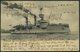 ALTE POSTKARTEN - SCHIFFE KAISERL. MARINE BIS 1918 S.M.S. Beowull, Gebrauchte Karte Von 1903 Aus Kiel - Warships