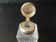 Delcampe - ENCRIER EN VERRE ET METAL ARGENTE OU ARGENT ? 4.5 X 4.5 X 6 CM POIDS 121 GR - Inkwells