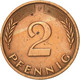 Monnaie, République Fédérale Allemande, 2 Pfennig, 1971, Stuttgart, SUP - 2 Pfennig