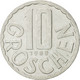 Monnaie, Autriche, 10 Groschen, 1988, Vienna, SUP, Aluminium, KM:2878 - Autriche