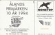 Aland, AX-ALP-0009, Stamps, 2 Scans. - Aland