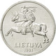 Monnaie, Lithuania, Centas, 1991, SUP, Aluminium, KM:85 - Litouwen