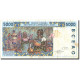 Billet, West African States, 5000 Francs, 1995, 1995, KM:713Kd, TB - West African States