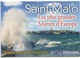 Saint Malo Les Plus Grandes Marées D'Europe (calendrier) 3 Heures De Paris En TGV (cp Vierge) 2 Scan - Saint Malo