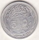 Egypte. 5 Piastres AH 1335 &ndash; 1916. Sultan Hussein Kamil. Argent .KM# 318.1 - Egypte