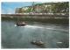 CPSM COLORISEE DIEPPE, BATEAUX DE PECHE, LE CAMPING ET LA CHAPELLE DES MARINS ( BONSECOURS ), SEINE MARITIME 76 - Dieppe