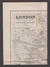 1914 Post Office Directory For London,  4" To Mile,  36" X 30"  Poor Edges And Dirty Back Where Exposed.  Ref 0415 - Roadmaps