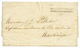 1822 Cachet Encadré POINTE A PITRE (Lenain N°7) Sur Lettre Avec Texte Pour LA  MARTINIQUE. Superbe. - Altri - America