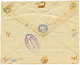 1896 1 SHILLING(fault) Canc. BASTHURST GAMBIA On REGISTERED Envelope "ON HER MAJESTY'S SERVICE" To BOSTON (USA). RARE. V - Gambia (...-1964)