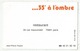 Carte Publicitaire  ... 35° à L'ombre  Restaurant 33 Rue Mauconseil  75001 - ¨Paris - Werbung