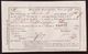 LICHTENSTEIN TRAVELLING POST OFFICE RECEIPT 1853 - ...-1912 Prephilately