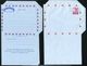 HONG KONG 1962 AIRLETTER ERRORS VARIETIES MISSING COLOURS GREAT LOT! - Postal Stationery