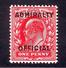 GB EDWARD 1d ADMIRALTY OFFICIAL OVERPRINT - Zonder Classificatie