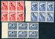 PERU 1934 HORSES PIZARRO WATERLOW BLOCKS IMPERF - Peru