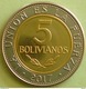 Bolivia 2017 NUEVA MONEDA  5 Bolivianos BIMETALICA.  UNC. See Desc. - Bolivia