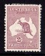 Australia 1929 Kangaroo 2/- Maroon Small Multi Wmk MH - Listed Variety - Ungebraucht