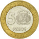 Monnaie, Dominican Republic, 5 Pesos, 1997, SUP, Bi-Metallic, KM:88 - Dominikanische Rep.