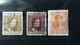 RARE SET LOT LUXEMBOURG 20+30+17 1/2 OVERPRINT 17 1/2+20 GRAND DUCHE STAMP TIMBRE - 1914-24 Marie-Adelaide