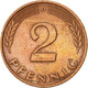 Monnaie, République Fédérale Allemande, 2 Pfennig, 1981, Munich, TTB+, Copper - 2 Pfennig