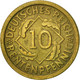 Monnaie, Allemagne, République De Weimar, 10 Rentenpfennig, 1924, Hambourg - 10 Rentenpfennig & 10 Reichspfennig