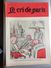 Le Cri De Paris Societe Des Nations La Cours Permanente De Justice Jeu De Cartes Pub Galeries Lafayette Septembre 1921 - Autres & Non Classés