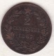 ITALIE. 2 CENTESIMI 1867 M (MILANO) .VITTORIO EMANUELE II - 1861-1878 : Victor Emmanuel II.