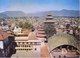 NEPAL - COLOUR PICTURE POST CARD - COTTAGE INDUSTRIES & HANDICRAFTS EMPORIUM - TOURISM - KATHMANDU VALLEY, ARIAL VIEW - Nepal