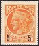 CRETE 1904 Cretan Stamp 20 L. Orange Overprinted 5  5  In Black Vl. 24 MH - Kreta