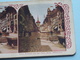 Street Fountain And Old Clock, BERNE Switzerland - Stereo Photo (?) ( Voir Photo Pour Detail ) ! - Photos Stéréoscopiques