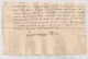 1706 GENERALITE DE TOULOUSE QUART DE FEUILLE QUITTANCE  LA TAILLE DE  METAIRIE DE REDONDE JEAN MAQUI CONSUL COLLECTEUR A - Historische Dokumente