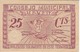 BILLETE DE 25 CENTIMOS DEL CONSEJO MUNICIPAL DE ALBACETE DEL AÑO 1937 CON SELLO SECO    (BANKNOTE) - Sonstige & Ohne Zuordnung