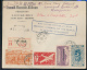 REUNION PREMIER VOL ANNIVERSAIRE 100e LIAISON  LA REUNION MADAGASCAR RECOMMANDE DE SAINT DENIS 28.03.47 - Airmail