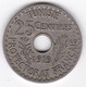 Protectorat Français 25 Centimes 1919 , Bronze Nickel - Túnez
