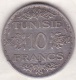 PROTECTORAT FRANCAIS. 10 FRANCS AH 1353 (1934),  En Argent - Túnez