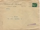 CATANIA (TARGHETTA) Per CITTA' - 4.3.1943 - Busta INTESTATA Tariffa DISTRETTO 25c. Imperiale 2/104 - Storia Postale