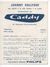 JOHNNY HALLYDAY  - DISCOGRAPHIE  PROMOTIONNELLE Et PUBLICITAIRE  Habillé Par CADDY -  Disques  PHILIPS  -    VOIR SCANS - Chanteurs & Musiciens