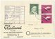 Germany Gutersloh , Advertising Heidland - Flowers And Jewelery  , Used Air Mail Registered 1955 - Storia Postale