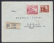 Yugoslavia 1950 Brotherhood And Unity Highway, Registered Letter Sent From Gudurica To Vrsac - Briefe U. Dokumente