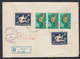 Yugoslavia 1956 Fauna And Melbourne Olympic Games, Registered Letter Sent From Beograd To Novi Sad - Covers & Documents