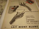 ANCIENNE PUBLICITE CREMES DE DESSERT  LAIT MONT BLANC 1956 - Affiches