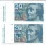 2 Billets De 20 Fr Suisse - Suisse