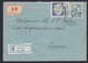 Yugoslavia Montenegro 1959 Saint Stefan, Registered Letter With Returnee, Leskovac - Beograd - Covers & Documents