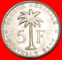 § PALM: BELGISCH CONGO BELGE - RUANDA URUNDI &#x2605; 5 FRANCS 1956 MINT LUSTER! LOW START&#x2605; NO RESERVE! - 1951-1960: Baudouin I