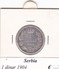 SERBIA  1 DINAR   ANNO 1904  COME DA FOTO - Serbia