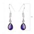 AMETHYST PEAR SHAPE GEMSTONE EARRINGS IN .925 STERLING SILVER -SE06-1174 - Boucles D'oreilles