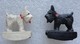 2 Figurines   - Les 2 Petits Chiens De Black & White Whisky - Aimantés - Chiens